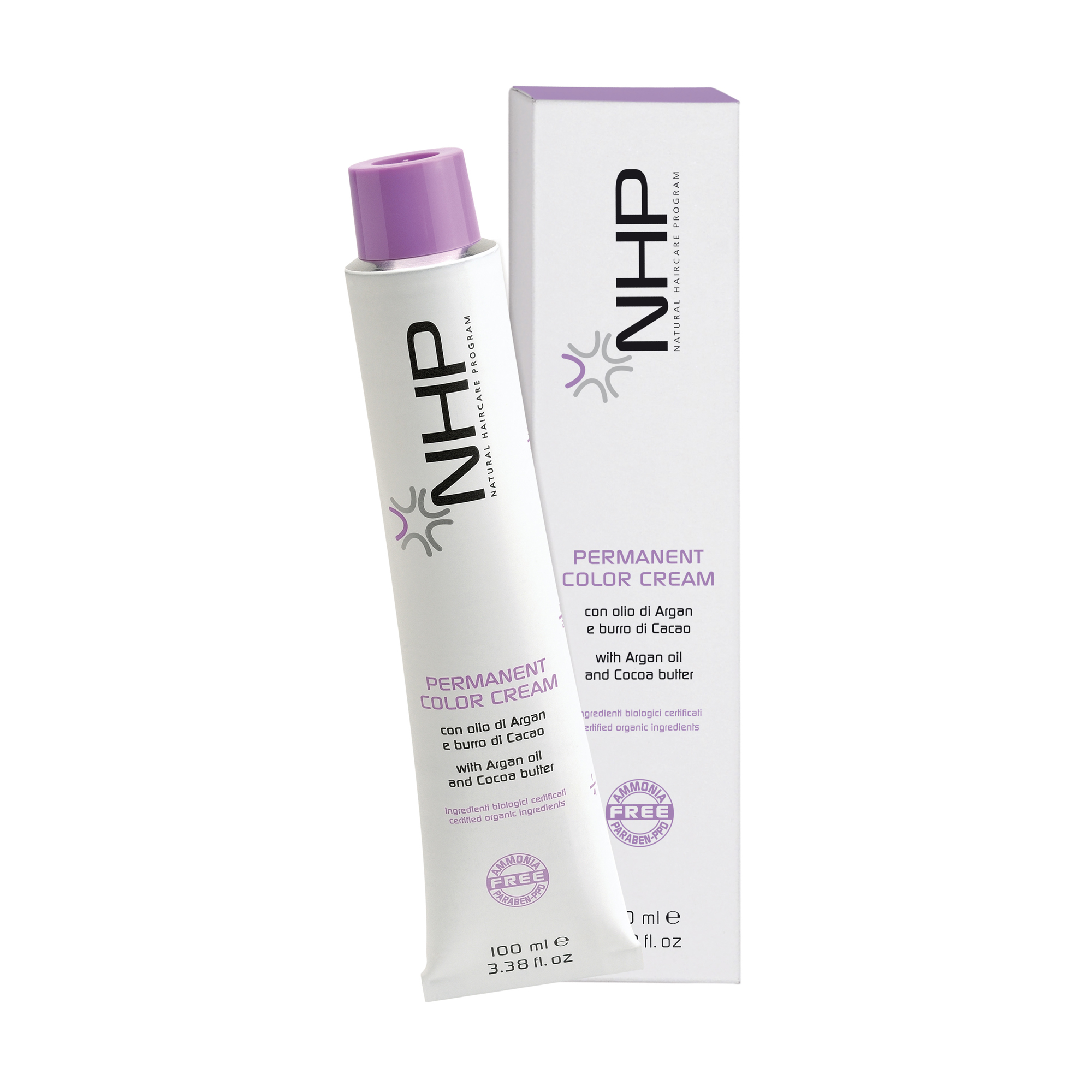Безаміачна крем-фарба для волосся NHP Permanent Color Cream, 7.3 Золотистий блондин, 100 мл